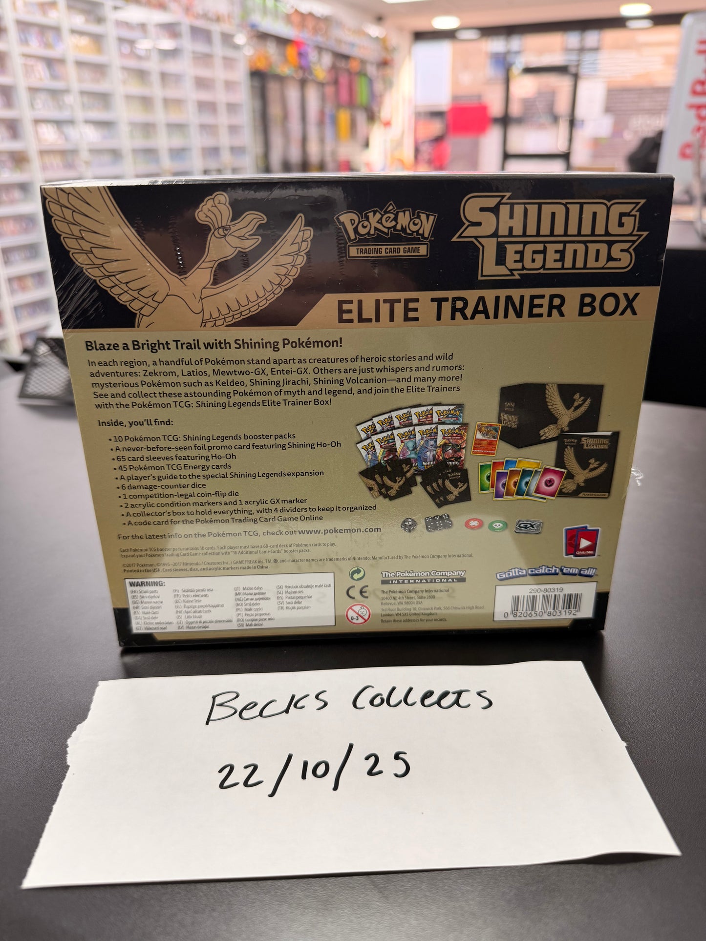 Pokemon TCG: Shining Legends Elite Trainer Box