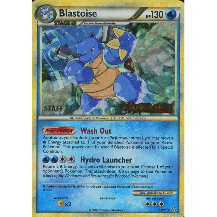 Blastoise 13/95 Pre-Release & Staff LP