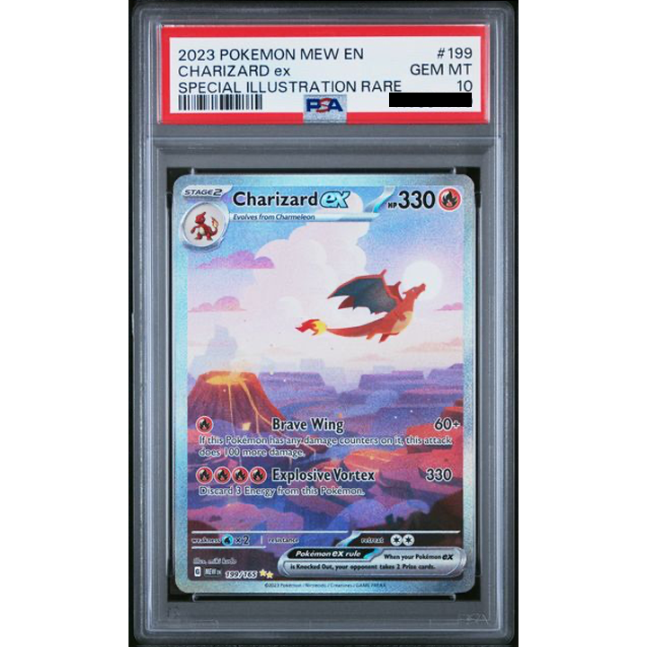 Pokémon Graded Card: Charizard EX 199/165 PSA Gem Mint 10