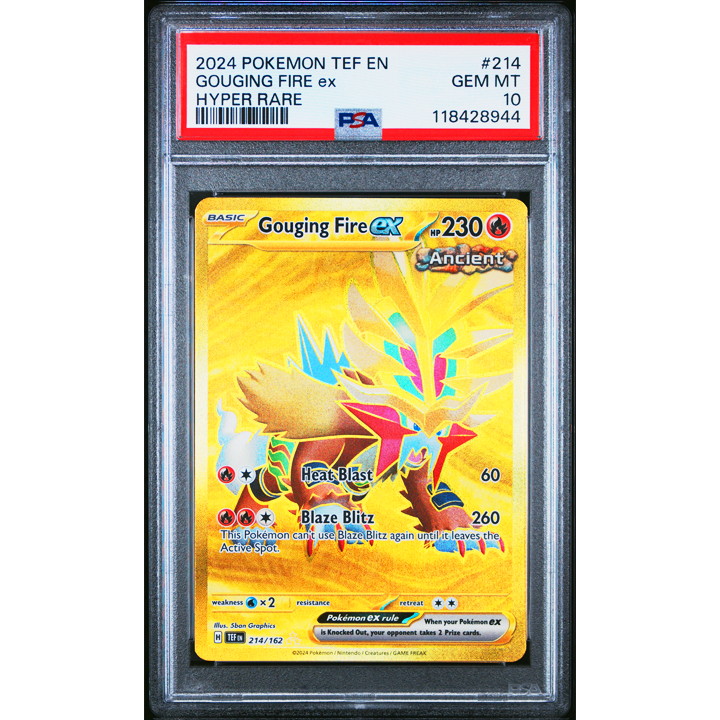 Pokémon Graded Card: Gouging Fire EX Temporal Forces PSA Gem Mint 10