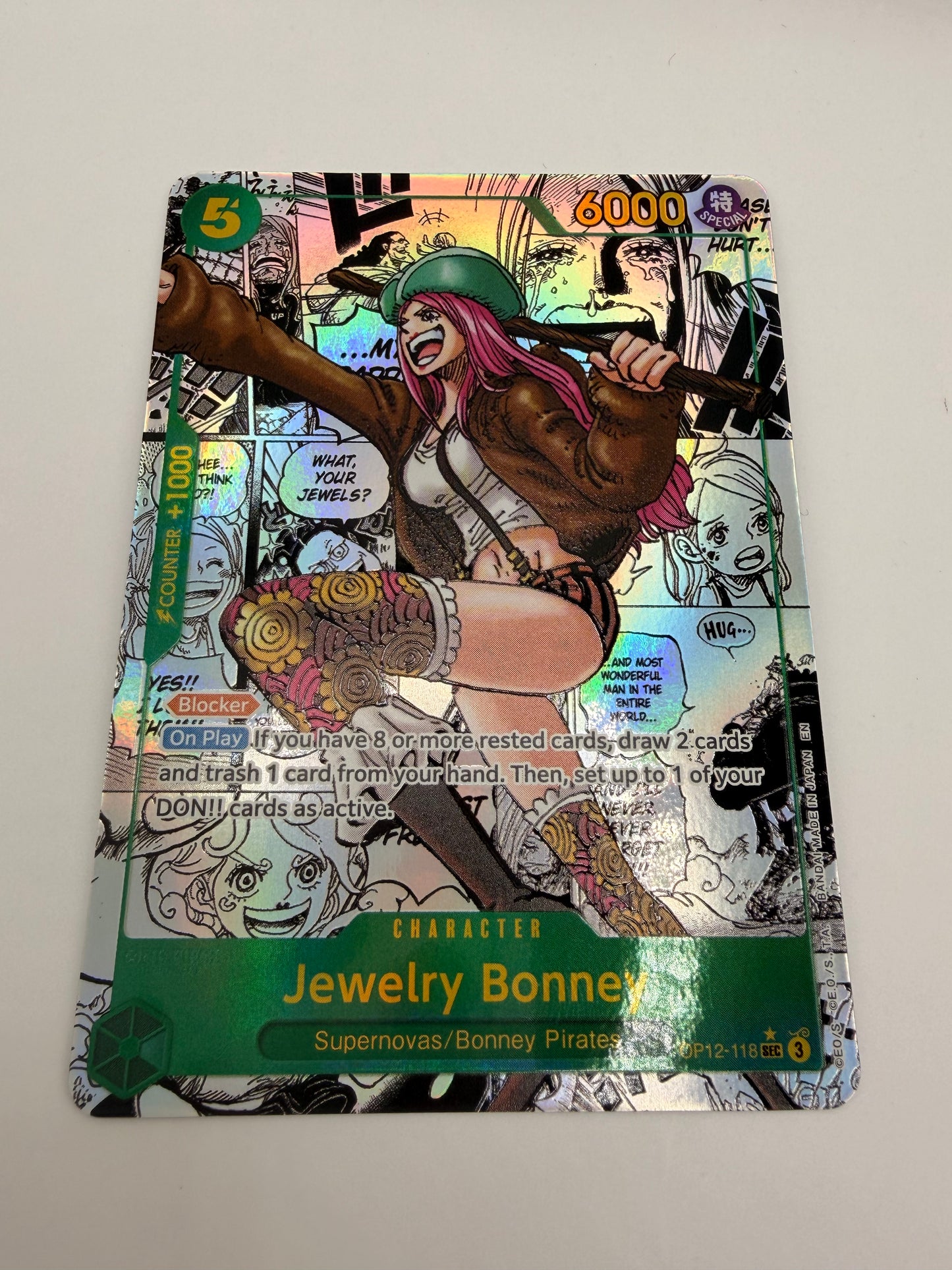 Jewelry Bonney OP12 Manga Secret Rare