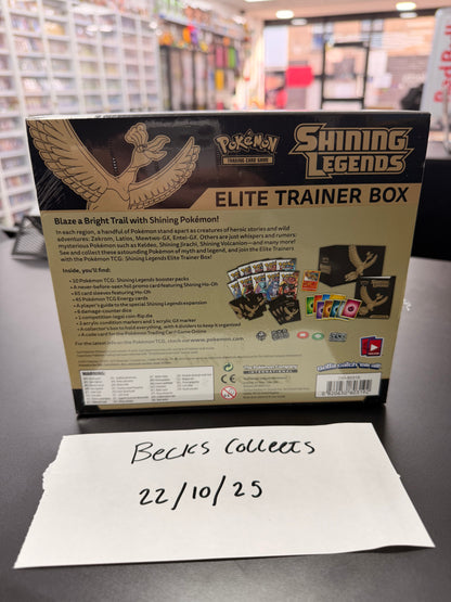 Pokemon TCG: Shining Legends Elite Trainer Box