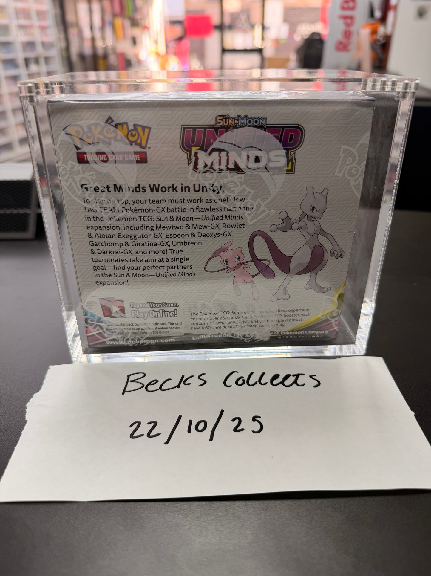 Pokémon TCG: Unified Minds Booster Box (36 Packs) Sealed