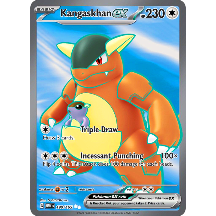 Kangaskhan EX 190/165 NM