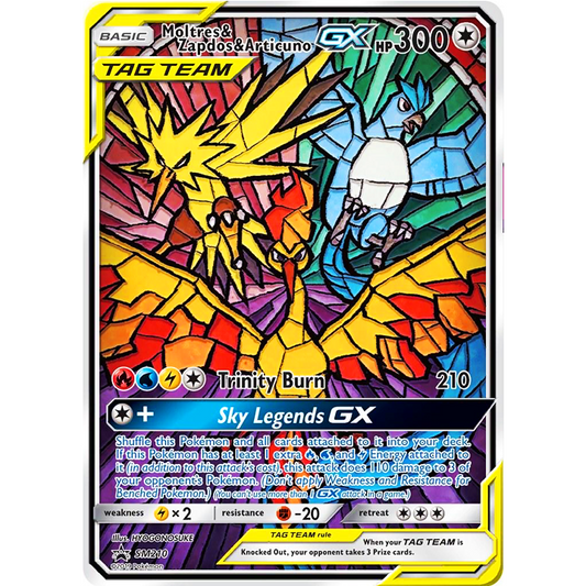 Moltres & Zapdos & Articuno GX Tag Team Promo SM210 NM (Sealed)