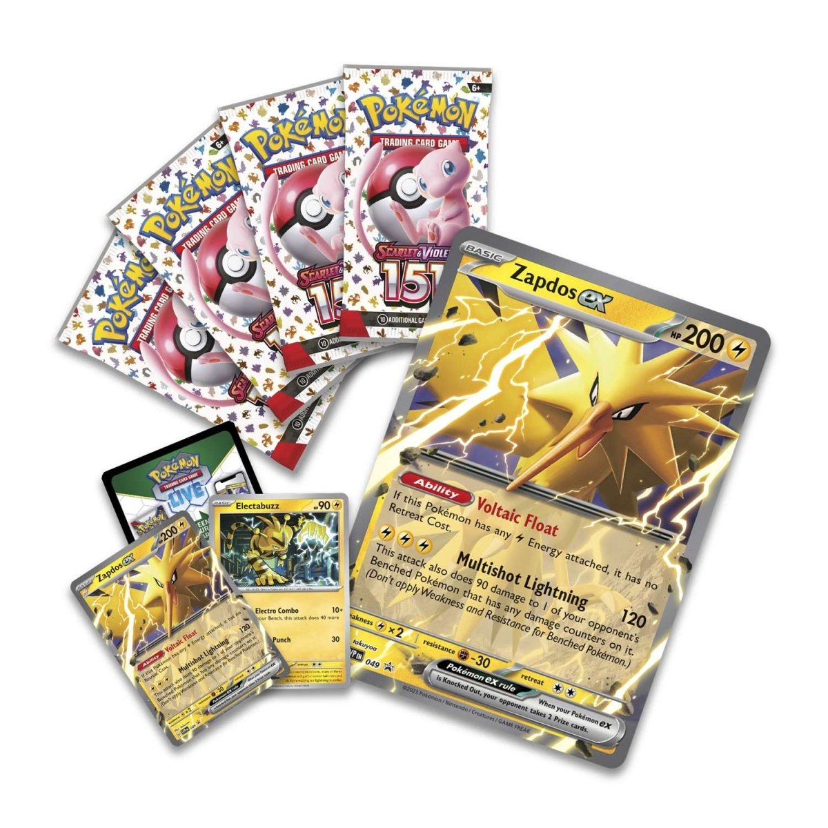 Pokemon 151 Zapdos EX Collection Box