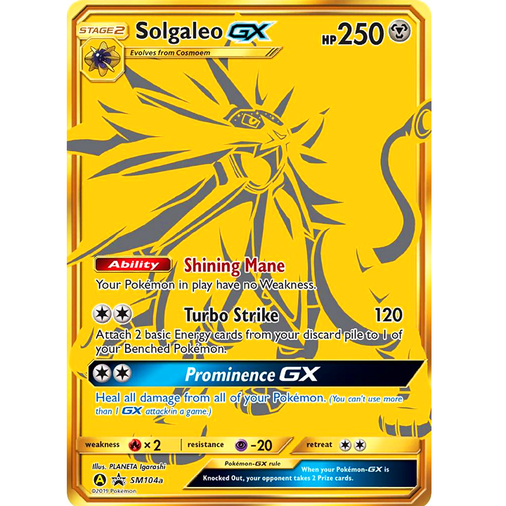 Solgaleo GX Promo SM104a NM