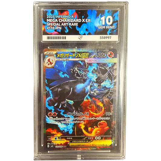 Pokémon Graded Card: Mega Charizard X Ex 110/080 ACE 10