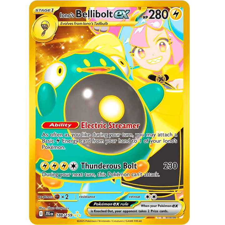 Iono's Bellibolt EX 188/159 NM