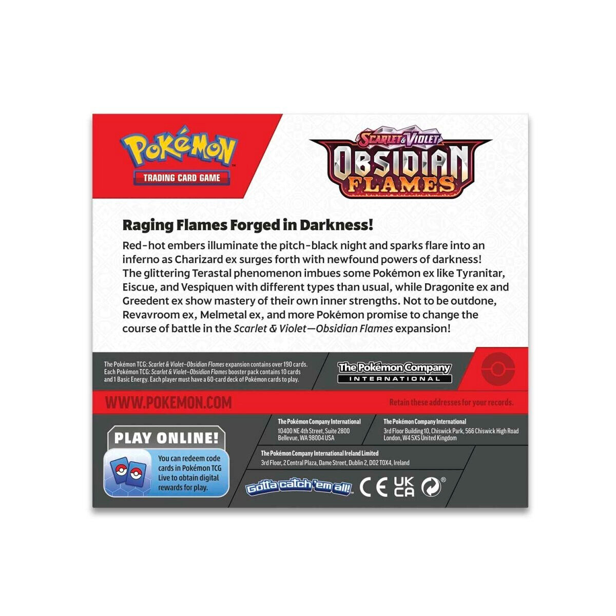 Pokémon TCG: Obsidian Flames Booster Box (36 Packs) Sealed