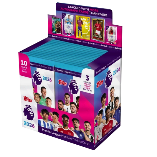 Topps 2026 Premier League Trading Cards Booster Box opened
