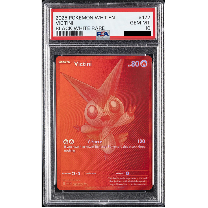 Pokémon Graded Card: Victini 172/086 Hyper Rare Black/White PSA 10