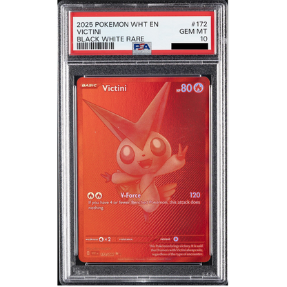 Pokémon Graded Card: Victini 172/086 Hyper Rare Black/White PSA 10